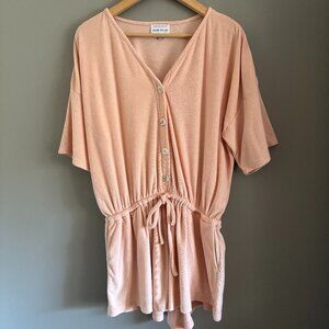 Peachy Pink Sabo Skirt Romper